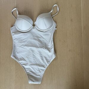 Women's Prettylittlething Stone Boned Cupped One Piece Swimsuit New